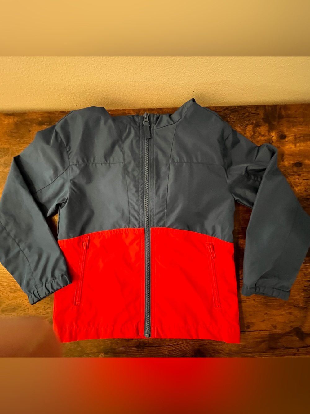 OshKosh B'gosh Navy & Red Colorblock Raincoat